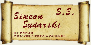 Simeon Sudarski vizit kartica